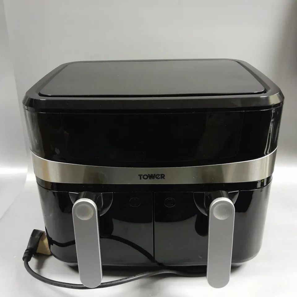 BOXED TOWER 9L VORTEX DUAL BASKET AIR FRYER 
