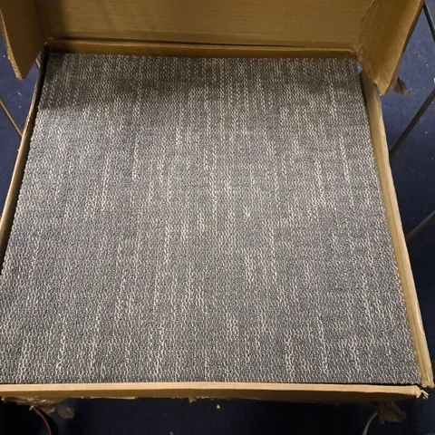 LOT OF 3 20-PACK BOXES OF GREY CARPET TILES - 50X50CM EACH