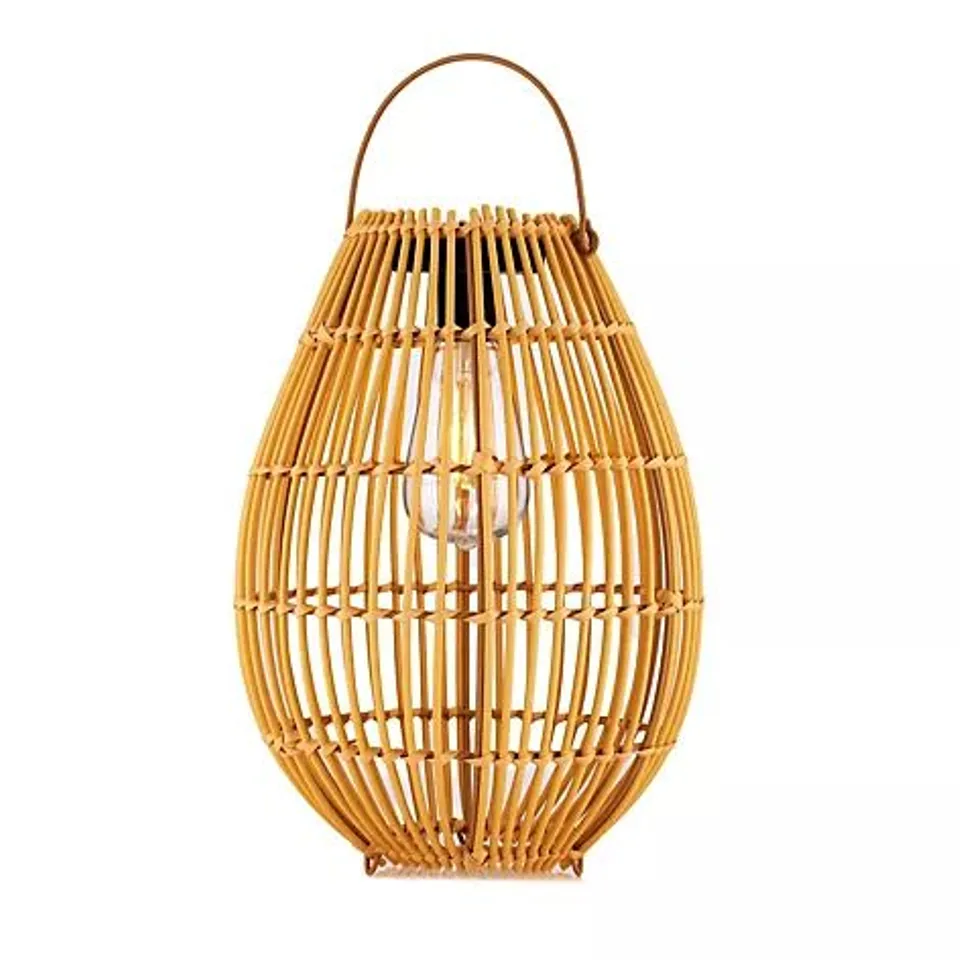 OUTLET MY GARDEN STORIES SOLAR RATTAN LANTERN