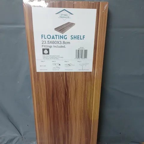 OPTIMAL PRODUCTS FLOATING SHELF - WALNUT
