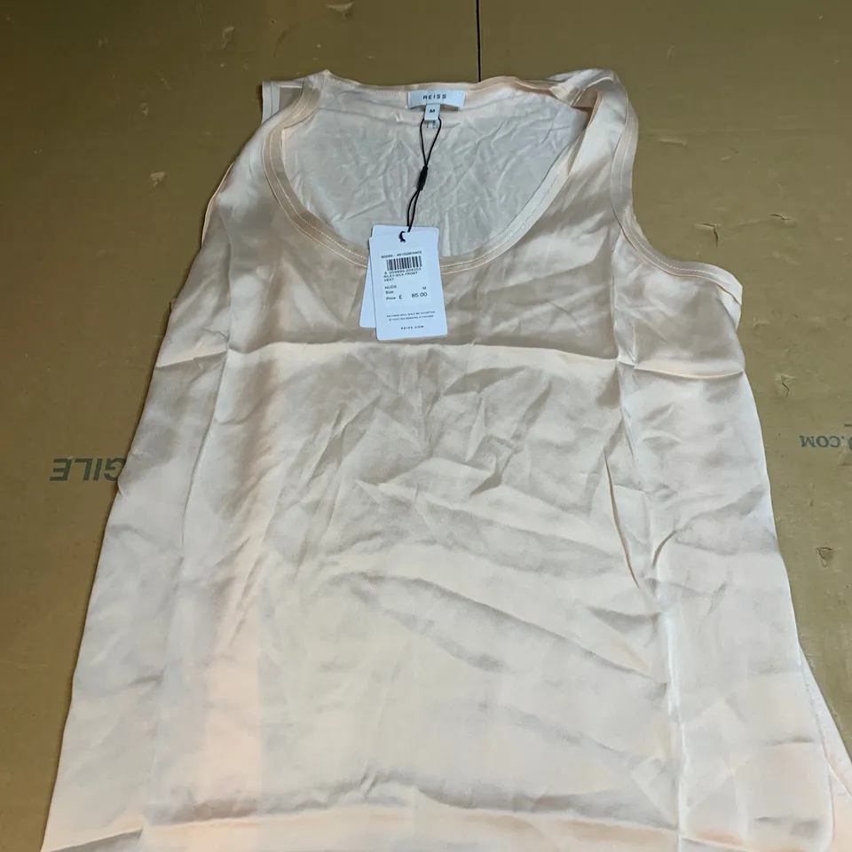 REISS RILEY SILK FRONT VEST SIZE M
