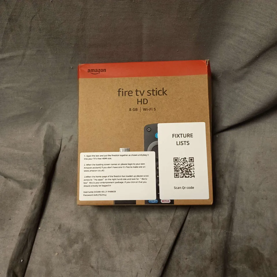 AMAZON FIRE TV STICK HD (8 GB) – BOXED WITH ACCESSORIES