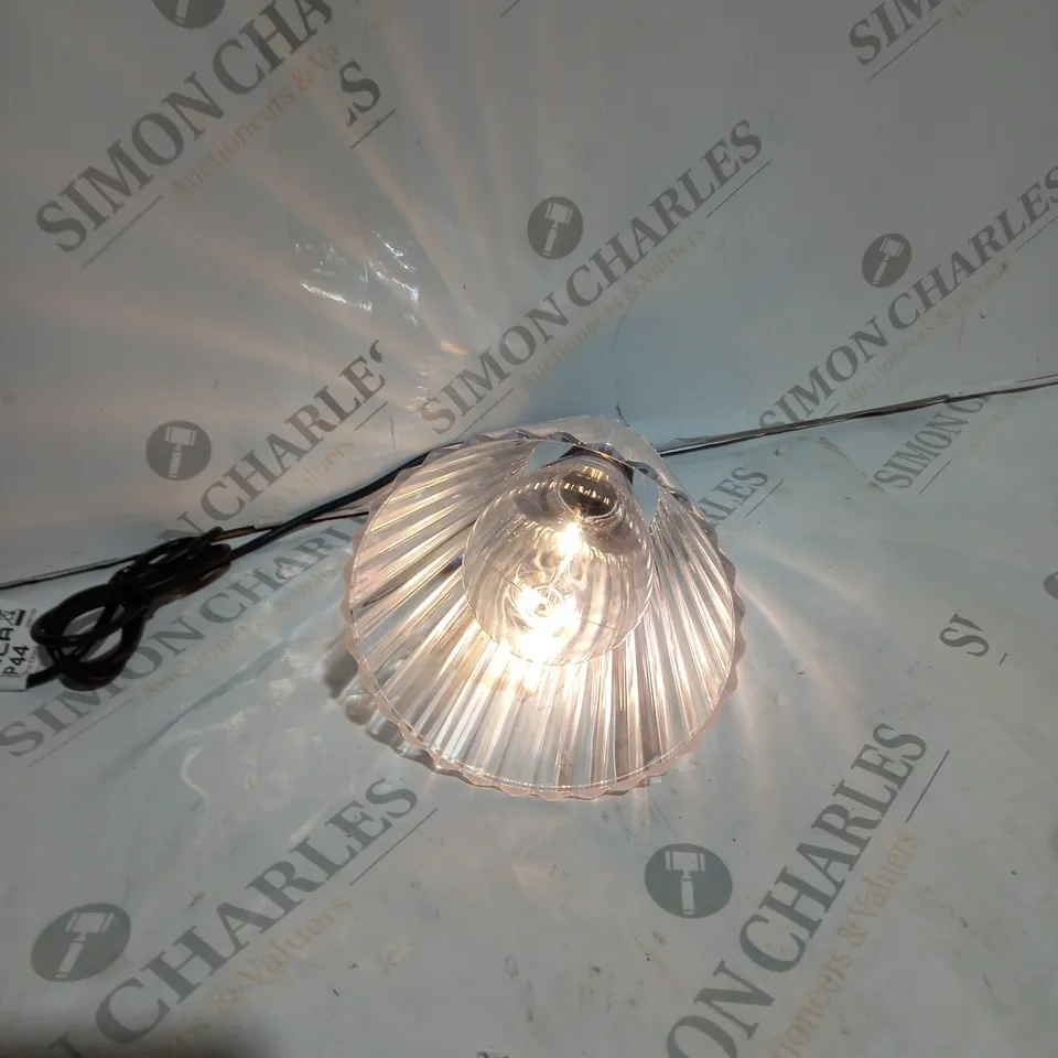 BUNDLEBERRY BY AMANDA HOLDEN SET OF 2 INDOOR OUTDOOR LIGHTS WITH FLUTED SHADE