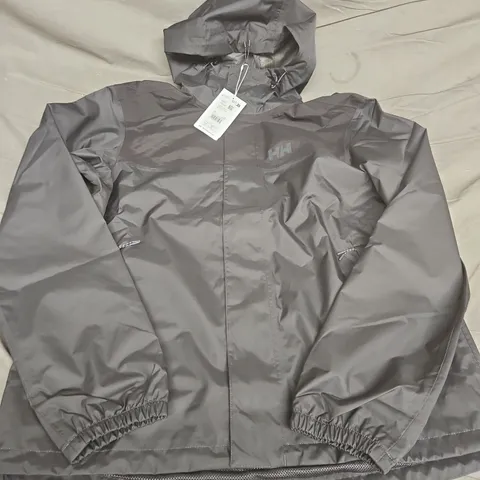 HELLY HANSEN VANCOUVER RAINJACKET IN BLACK - LARGE