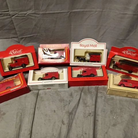 8 BOXED ROYAL MAIL COLLECTION MODEL CARS