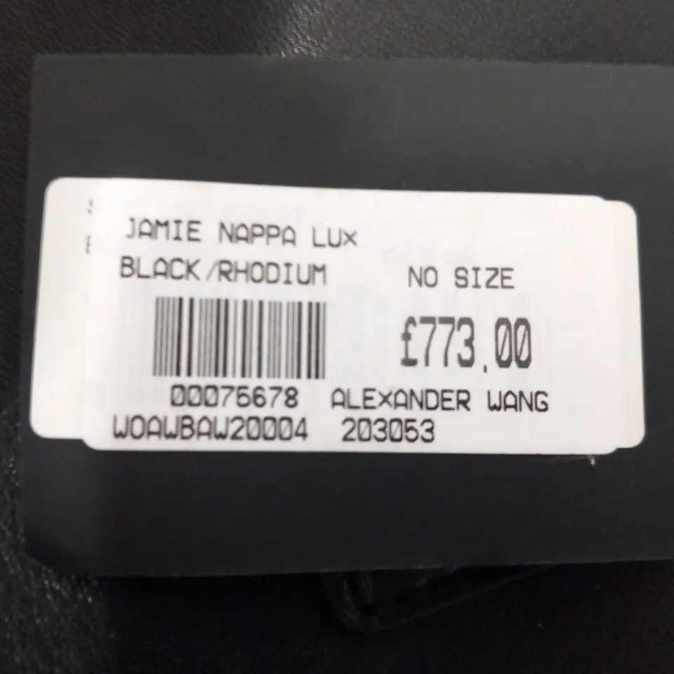 ALEXANDER WANG JAMIE NAPPA BLACK/RHODIUM BAG