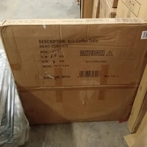 BOXED ERIN COFFEE TABLE - WHITE (1 BOX)