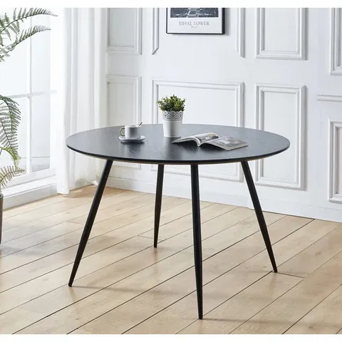 BOXED MOSE ROUND 120CM DINING  TABLE (INCOMPLETE, BOX 2 OF 2 ONLY)