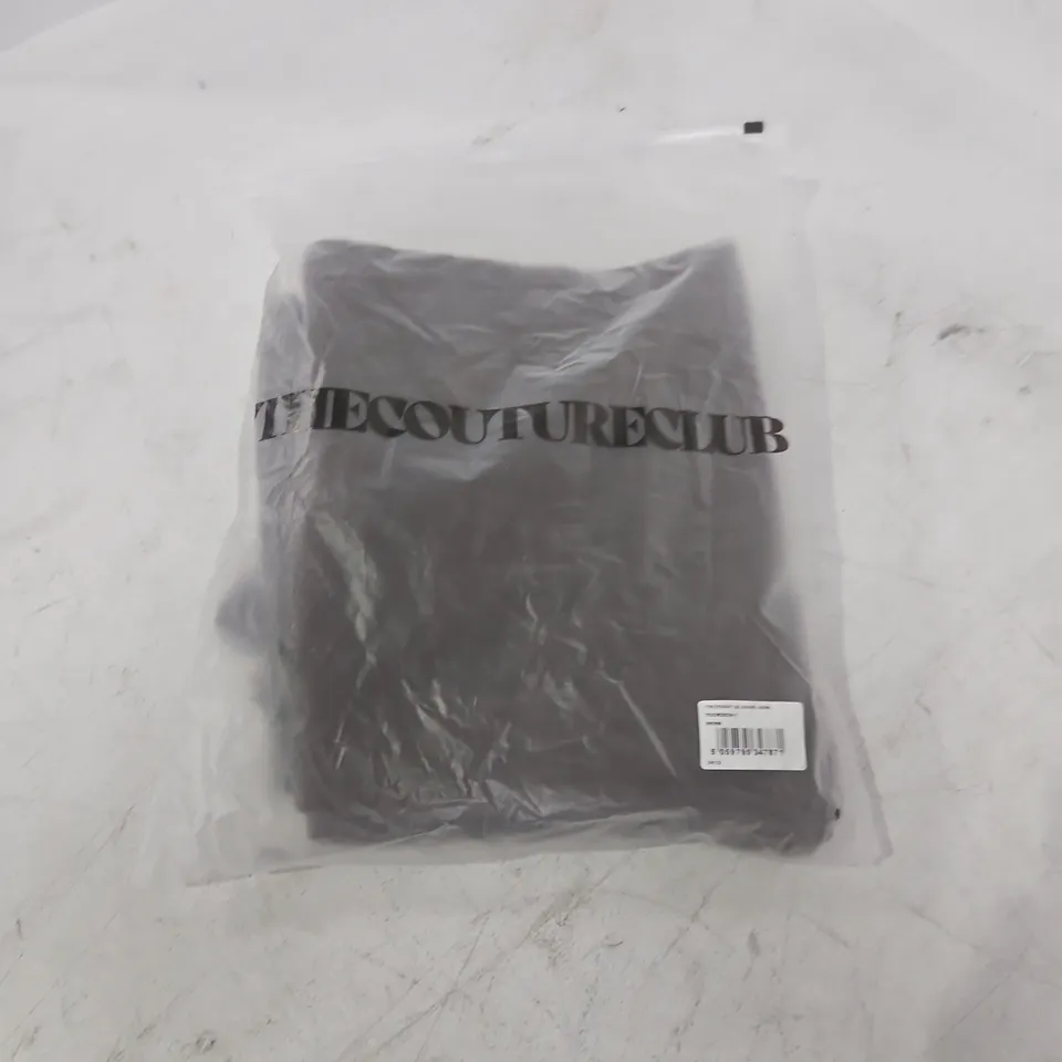 BAGGED COUTURE CLUB STRAIGHT LEG JOGGERS IN BROWN - UK 12