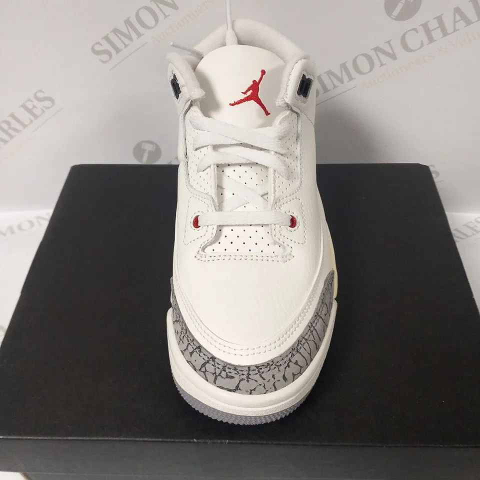 BOXED NIKE JORDAN 3 RETRO(PS0 SIZE 1