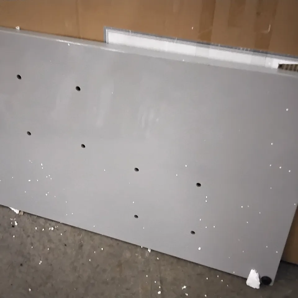 DESIGNER GLOSS GREY SMALL TABLE TOP