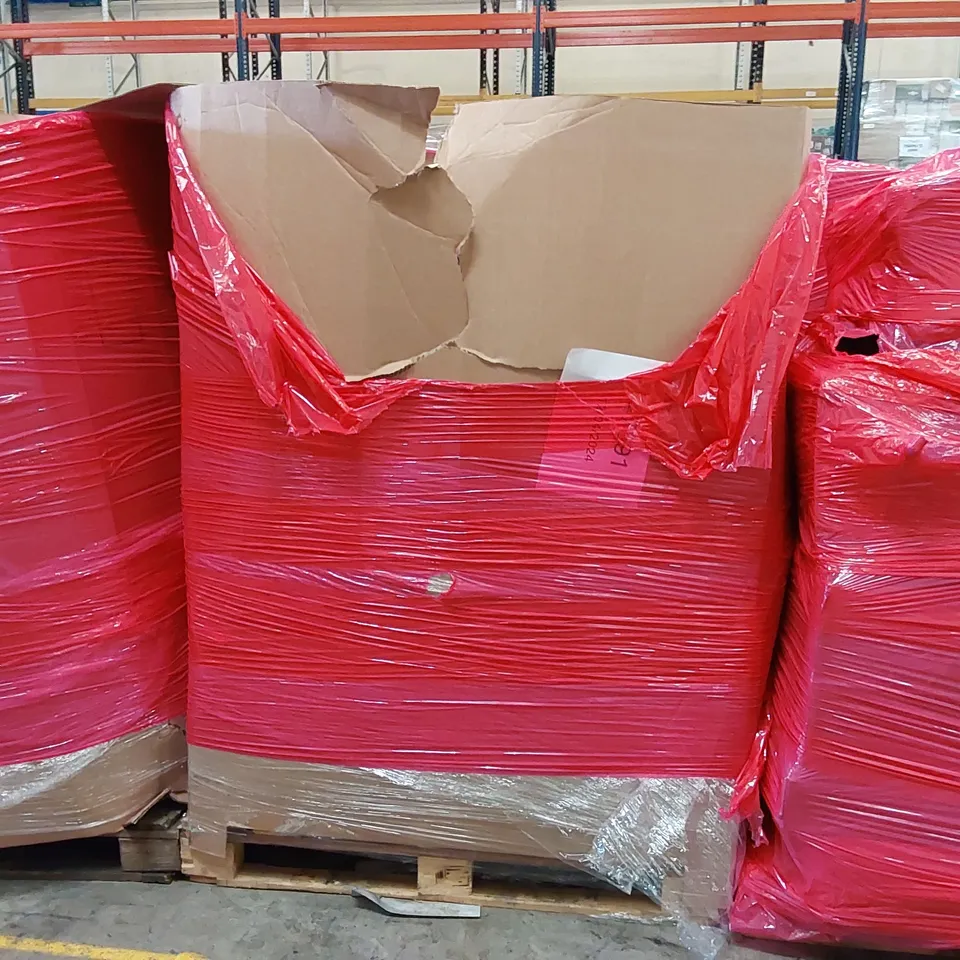 PALLET OF ASSORTED ITEMS INCLUDING: ELECTRIC BLANKET, LED MIRRORS, URPRO FOLDING TENT, PORTABLE PET CRATE ECT.