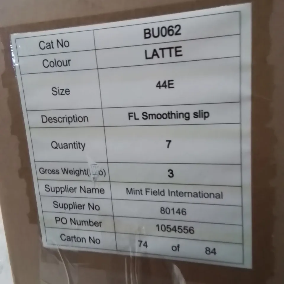 BOXED BRAND NEW APPROXIMATELY 7 FIGLEAVES LATTE VL SMOOTHING SLIP BODYSUIT 44E