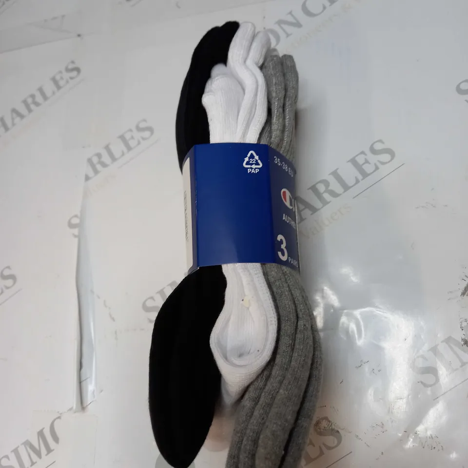 CHAMPION 3 PACK OF SOCKS 