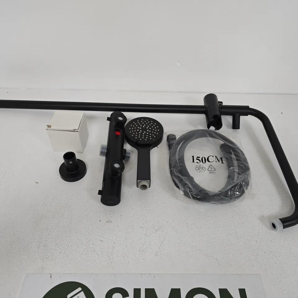 SHOWER RAIL KIT WITH HANDHELD SHOWER HEAD