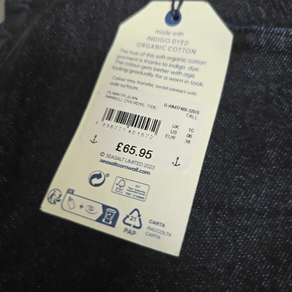 SEASALT CORNWALL PENWITH JEANS - SIZE UK 10 