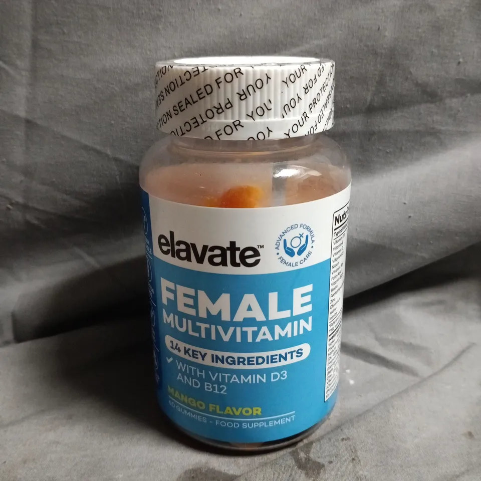 ELAVATE FEMALE MULTIVITAMIN - MANGO FLAVOUR (60 GUMMIES)