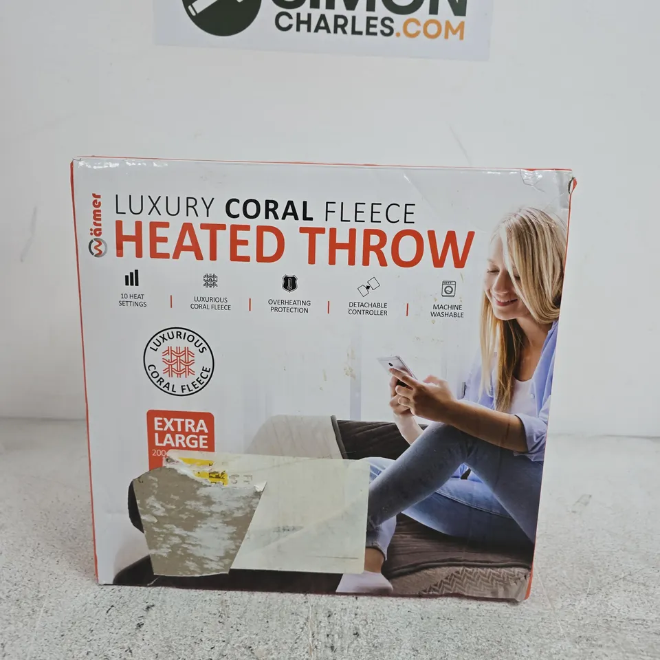 HEATED THROW ELECTRIC BLANKET – BOXED