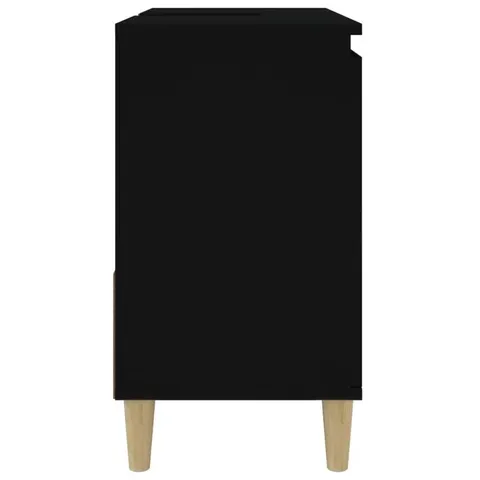 BOXED LAKRA FREESTANDING BATHROOM CABINET - BLACK (1 BOX)