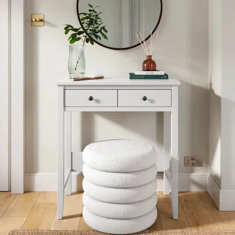 BOXED LYNTON COMPACT DRESSING DESK - WHITE (1 BOX)