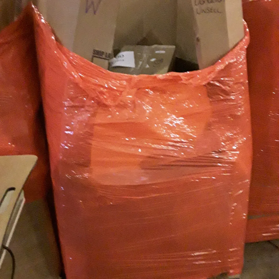 PALLET OF ASSORTED PRODUCTS INCLUDING PAPER SHREDDER, COOKER HOOD, ELECTRIC HEATED THROW, CARPET PROTECTOR, LED CEILING LIGHT