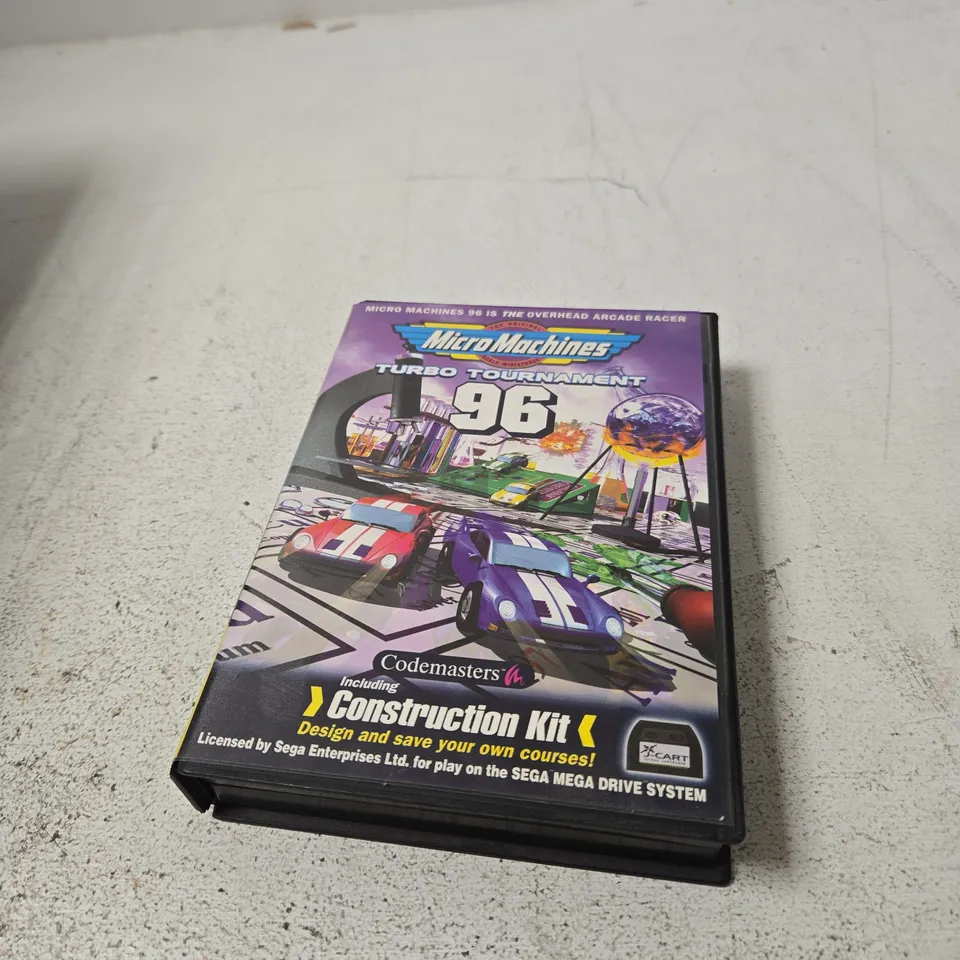 MICRO MACHINES 96 TURBO TOURNAMENT – CONSTRUCTION KIT, SEGA MEGA DRIVE GAME CARTRIDGE