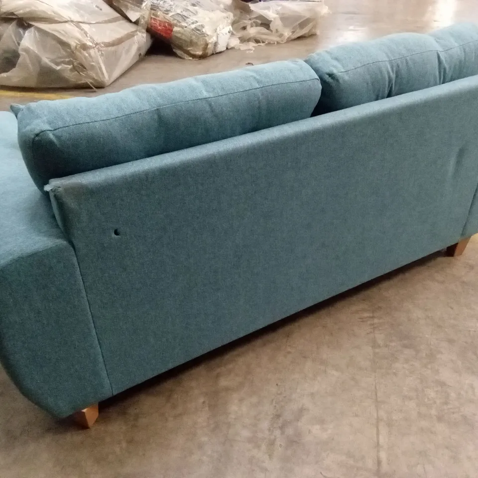 PRENT FABRIC 2 SEATER SOFA - TEAL RRP £799