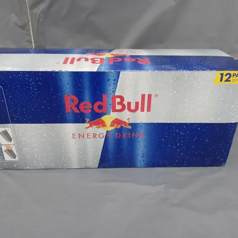 LOT OF 12 CANS OF RED BULL 250ML PER  CAN