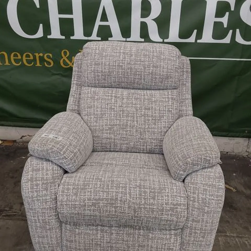 QUALITY BRITISH DESIGNER G PLAN KINGSBURY EASY CHAIR SHORE SLATE FABRIC 