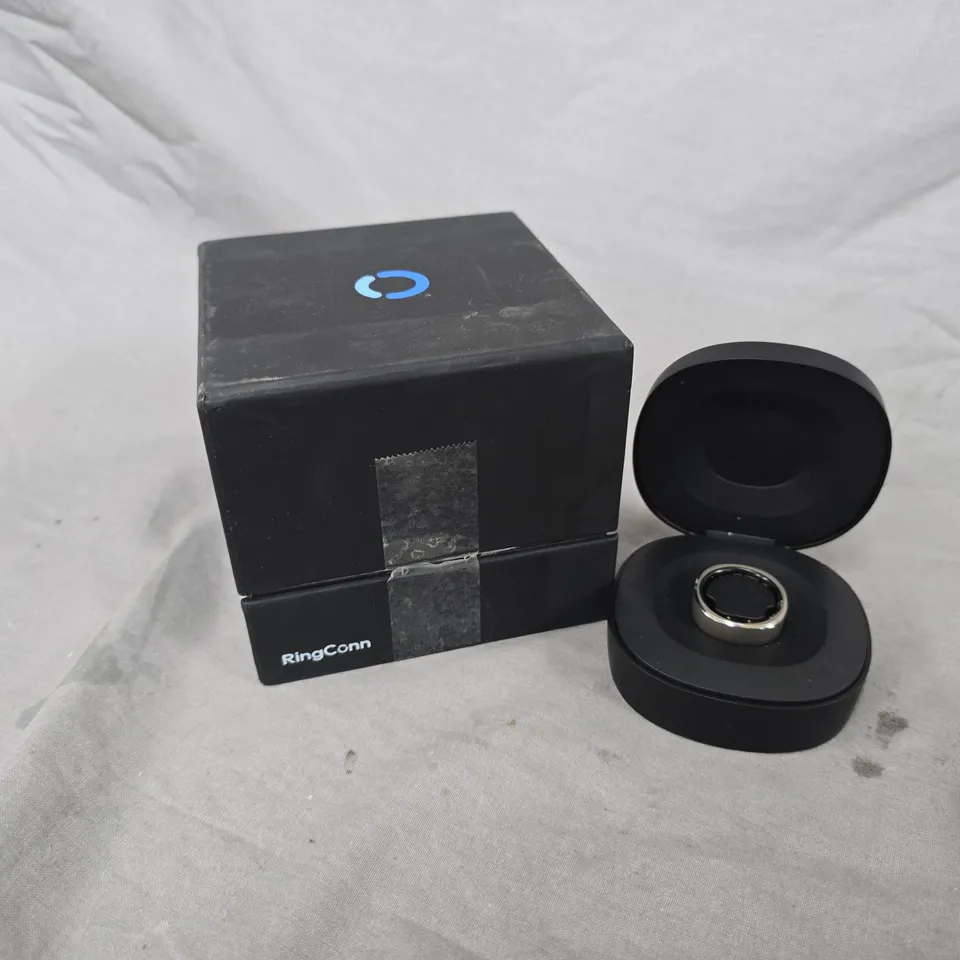 BOXED RING SMART HEALTH MONITORING RING IN MOONLIT SILVER - SIZE 9