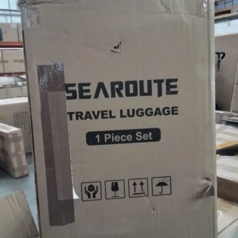 BOXED SEAROUTE TRAVEL LUGGAGE CASE -BLUE-