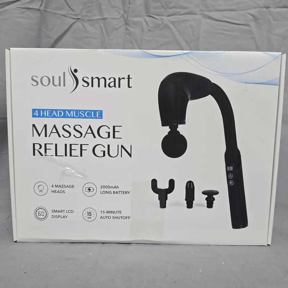 SOULSMART FASCIA GUN MASSAGE RELIEF GUN – BOXED