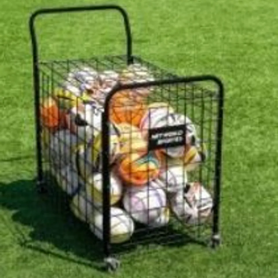 BOXED PORTABLE BALL CAGE TROLLEY & EQUIPMENT CART