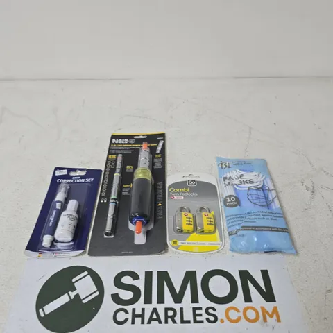 APPROXIMATELY 15 ASSORTED HOUSEHOLD PRODUCTS TO INCLUDE CORRECTION SET, COMBI TWIN PADLOCKS AND 11-IN-1 PASS THROUGH MAGNETIC NUT DRIVER