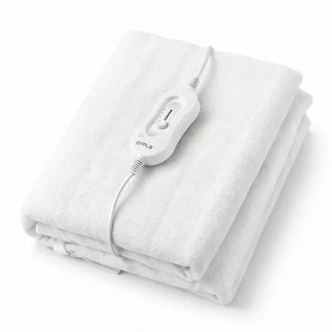 OYPLA MACHINE WASHABLE DOUBLE ELECTRIC BLANKET HEATED UNDERBLANKET WITH 3 HEAT SETTINGS AND CONTROLLER