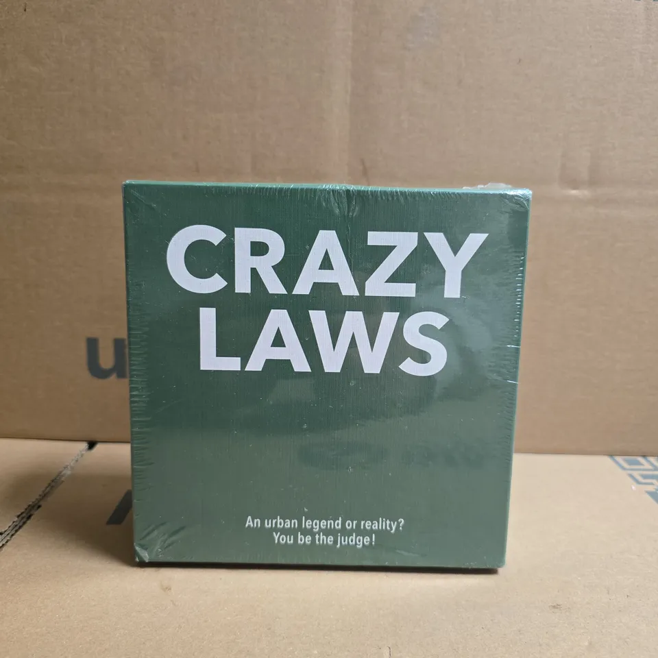 CRAZY LAWS CARD GAME – 2-6 PLAYERS, 15+ (SEALED)