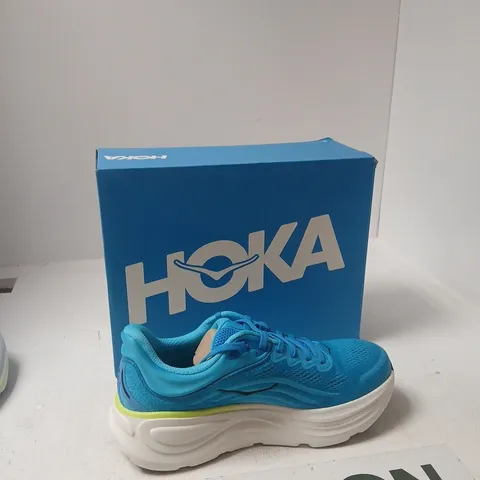 HOKA BONDI 9 MEN'S RUNNING SHOES – UK 9.5 - TURQUOISE