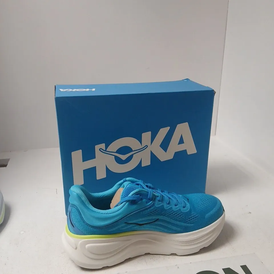 HOKA BONDI 9 MEN'S RUNNING SHOES – UK 9.5 - TURQUOISE