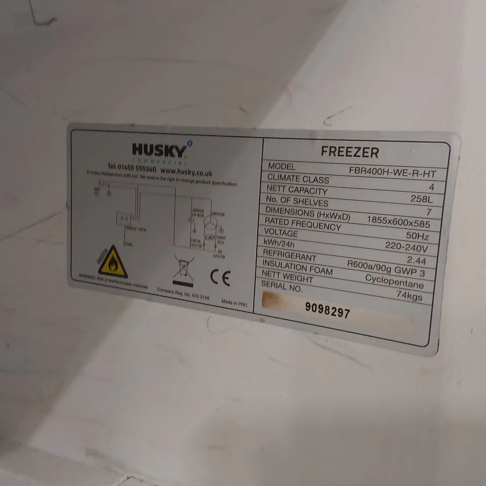 HUSKY FBR400H-WE-R-HT COMMERCIAL SINGLE DOOR FREEZER