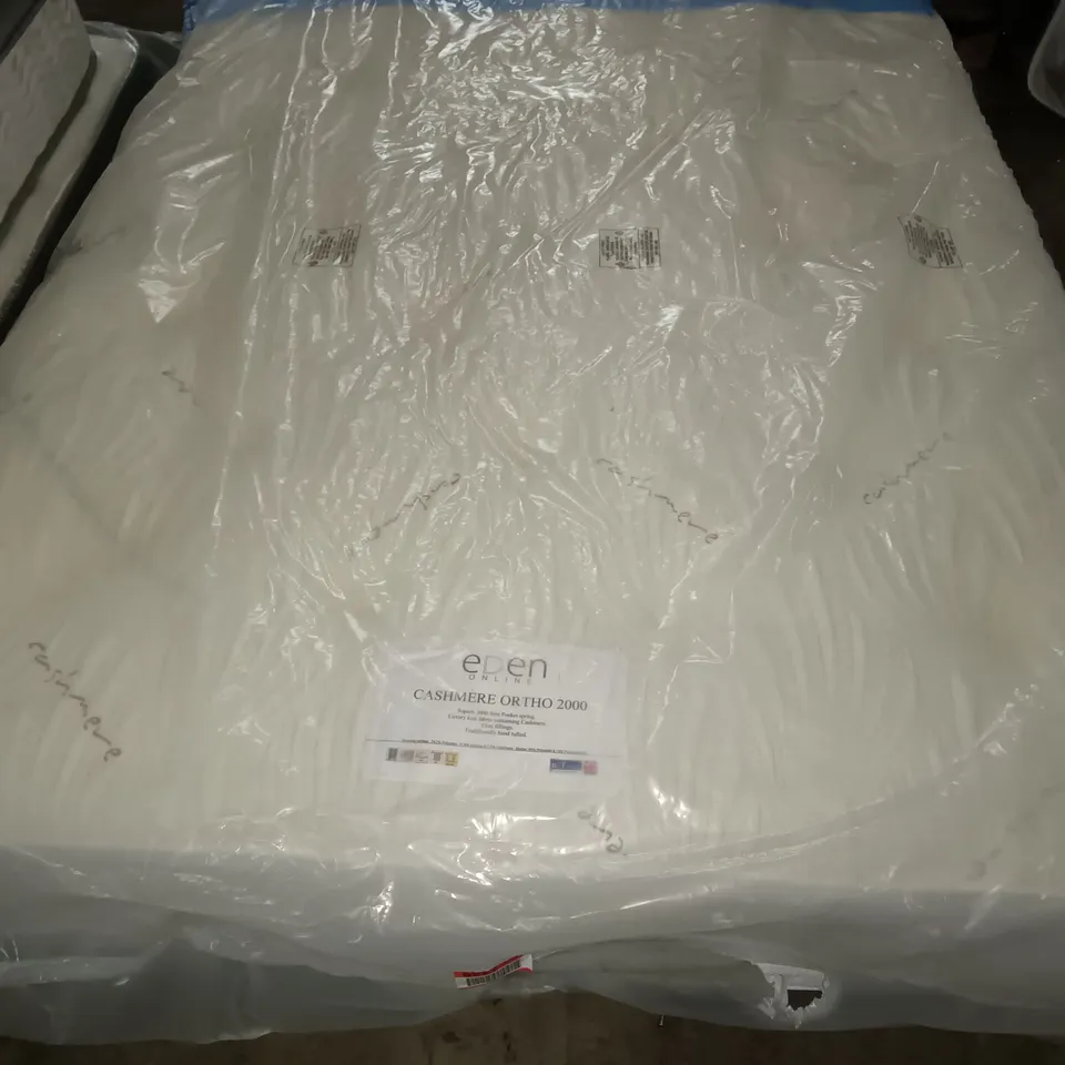 BAGGED EDEN CASHMERE ORTHO 2000 MATTRESS - APPROX 150X200CM