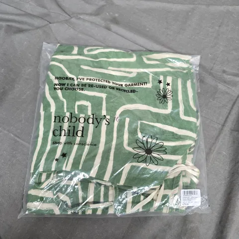NOBODY'S CHILD MADDY MIDI DRESS EDIE – ABSTRACT GREEN, UK 10 (EU 38, US 6)