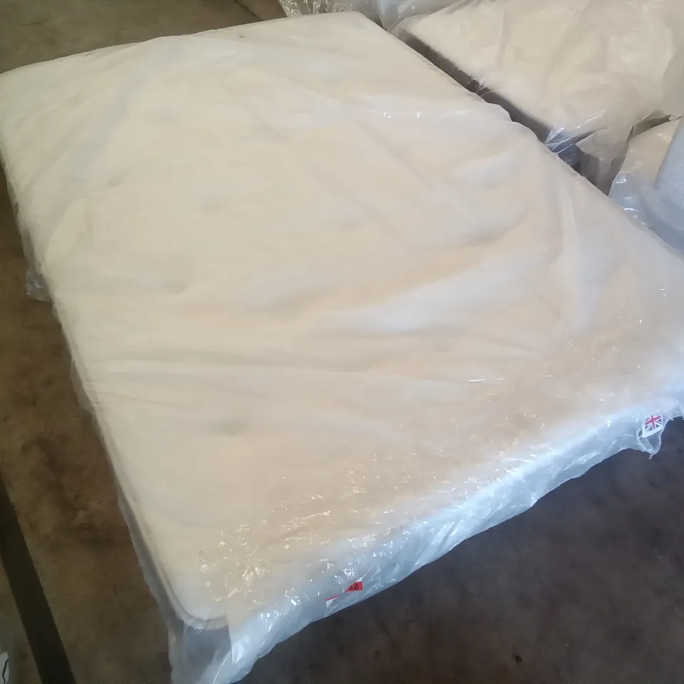 QUALITY BAGGED NATURAL OPEN COIL 4'6" MATTRESS