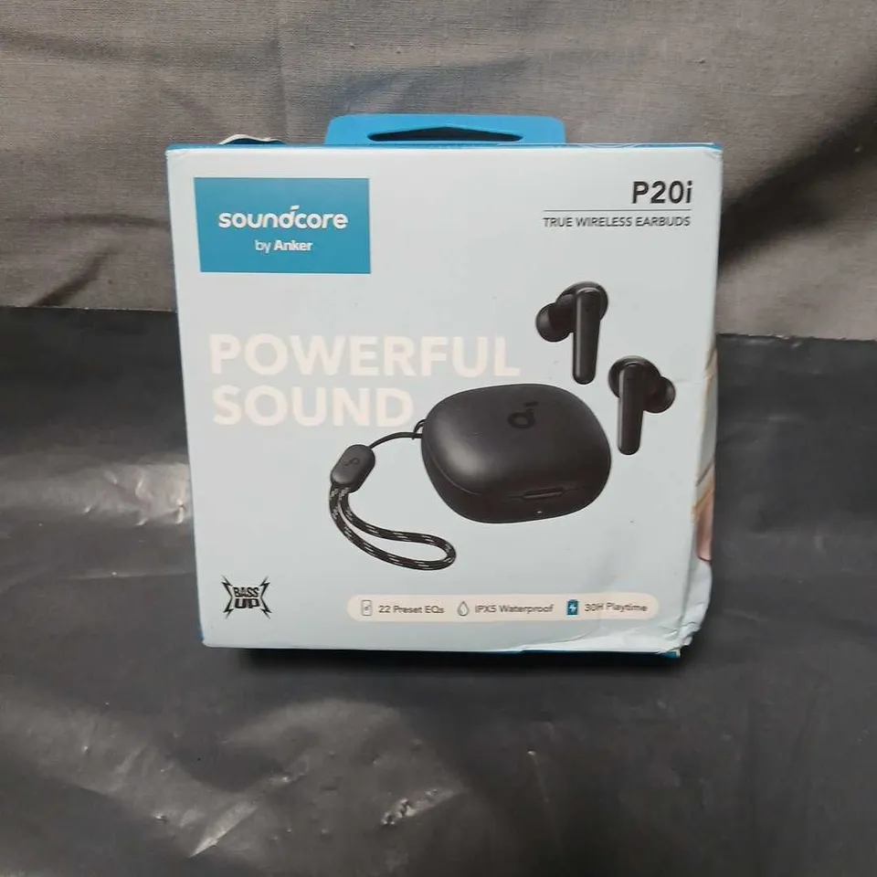 SOUNDCORE BY ANKER P20I TRUE WIRELESS EARBUDS – BOXED