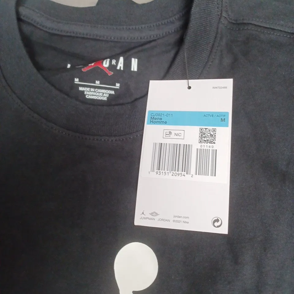 JORDAN JUMPMAN T‑SHIRT – BLACK, UK M (MEN'S MEDIUM)