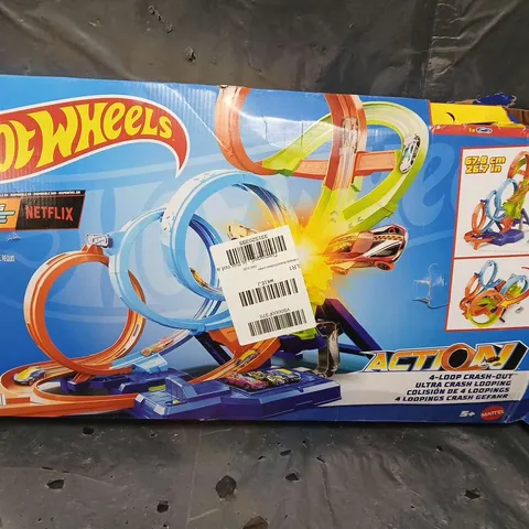 BOXED HOT WHEELS 4 LOOP CRASH-OUT - COLLECTION ONLY 