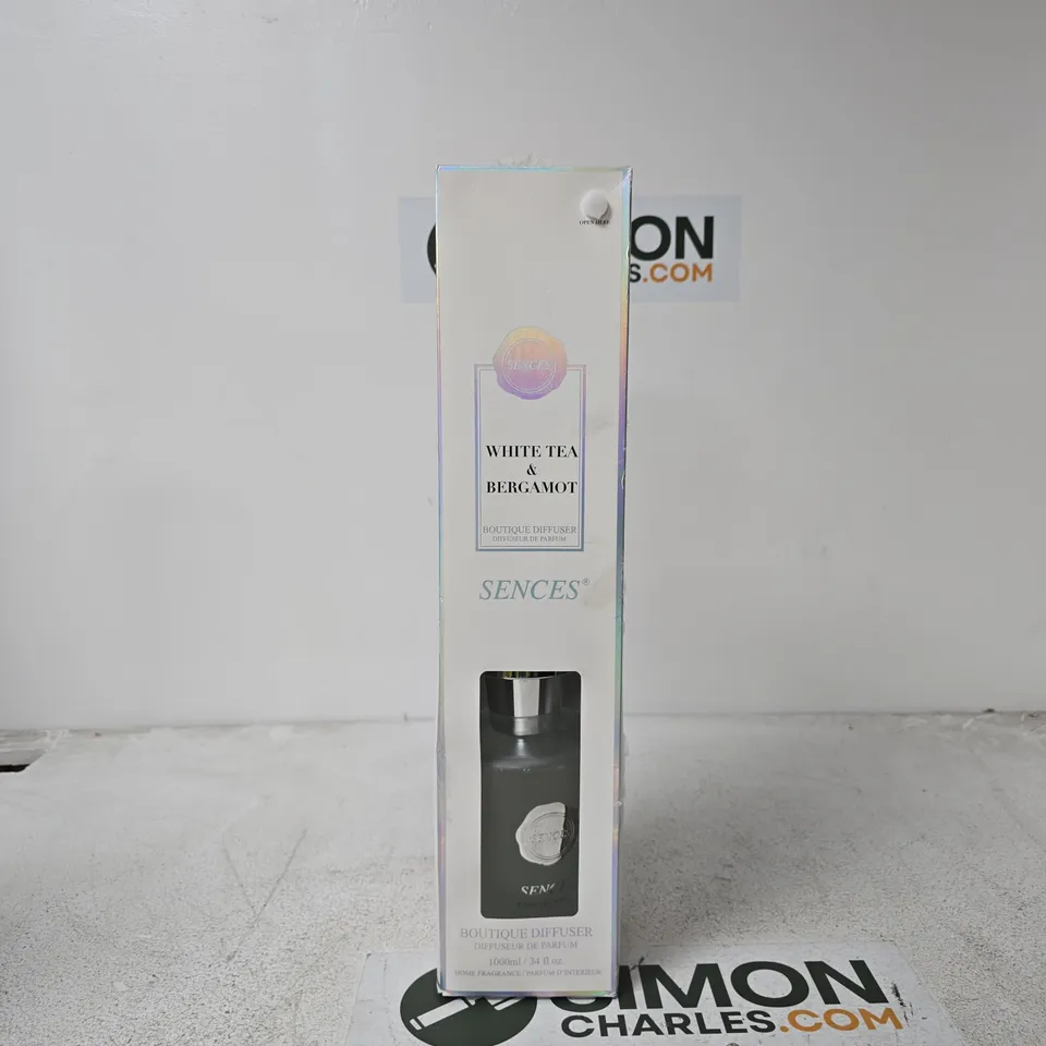 SENCES WHITE TEA & BERGAMOT BOUTIQUE DIFFUSER – BOXED 1000ML