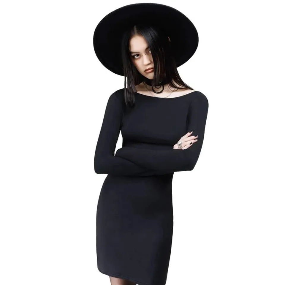 BRAND NEW BAGGED KILLSTAR - LIGEIA - BLACK WOMEN'S DRESS SIZE L