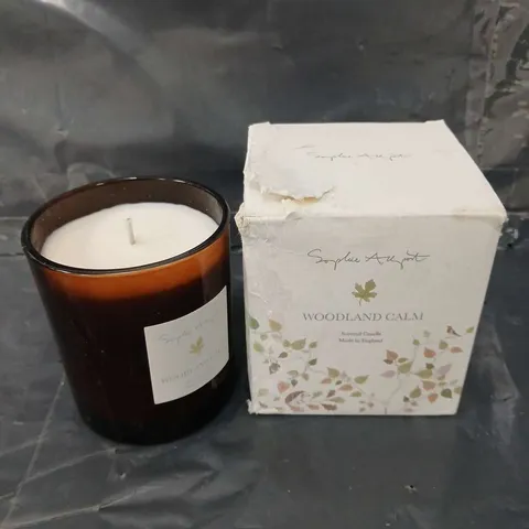 BOXED SOPHIE ALLPORT WOODLAND CALM SCENTED CANDLE 