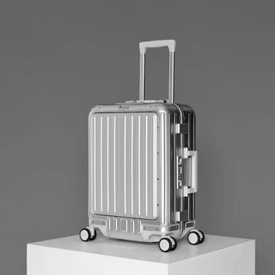 FORCEFIELD SILVER ALUMINIUM CABIN SUITCASE