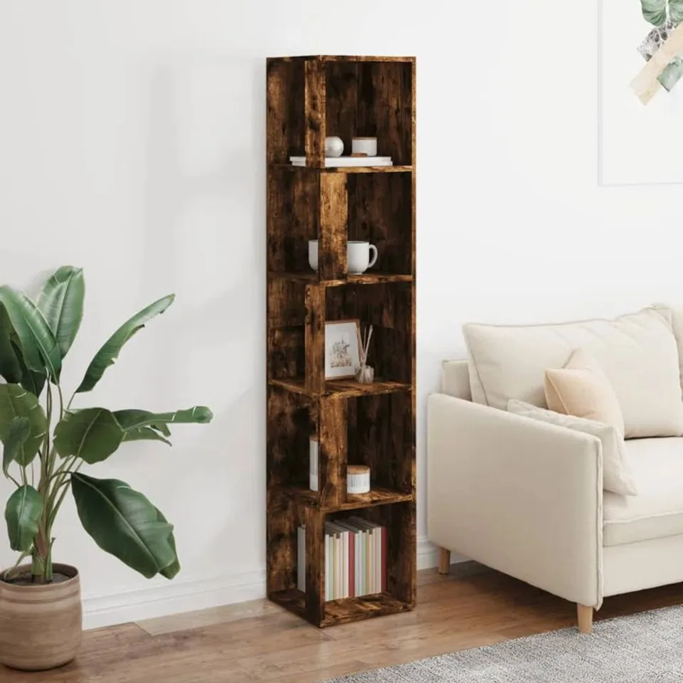 BOXED KYNESHA CORNER BOOKCASE (1 BOX)